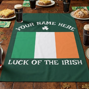 St. Patricks Day Irland Flagge Benutzername Shamro Tischdecke