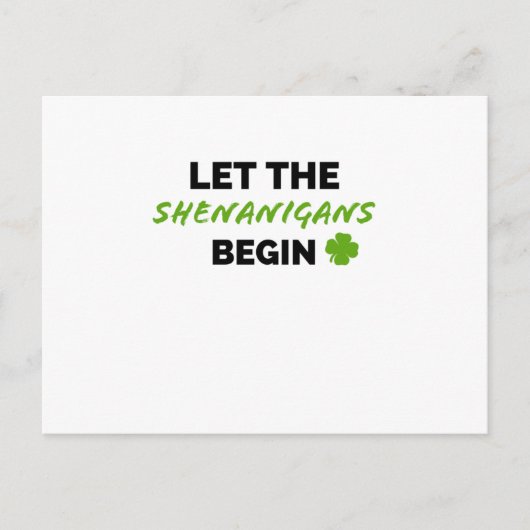 St. Patrick's Day Irland Ire Funny Postkarte (Vorderseite)