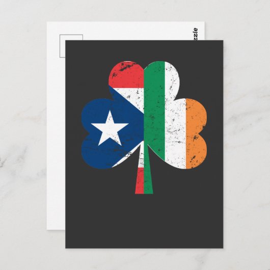 St Patricks Day Irland Irland Puerto Rico Postkarte (Vorne/Hinten)