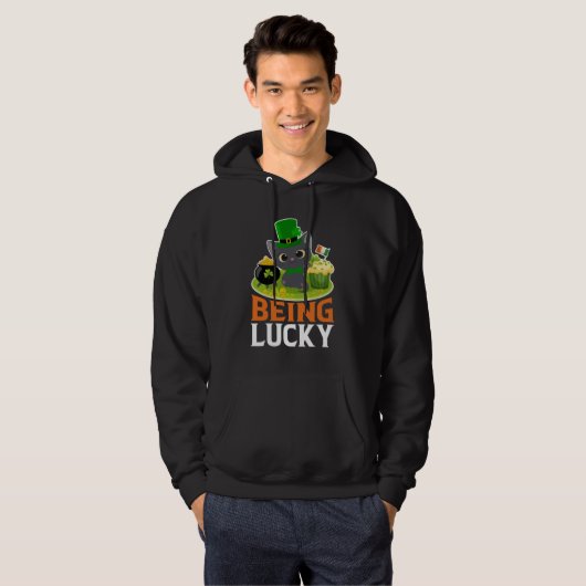 St. Patrick's Day ist glücklich Hoodie (Vorne ganz)