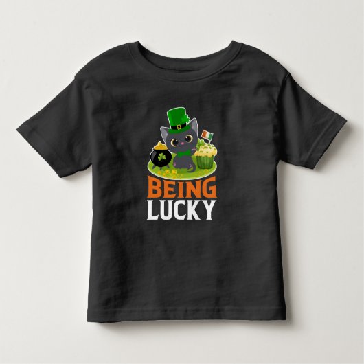 St. Patrick's Day ist glücklich Kleinkind T-shirt (Vorderseite)