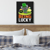 St. Patrick's Day ist glücklich Leinwanddruck (Insitu (Schlafzimmer))