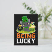 St. Patrick's Day ist glücklich Postkarte (Stehend Vorderseite)