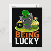 St. Patrick's Day ist glücklich Postkarte (Vorne/Hinten)