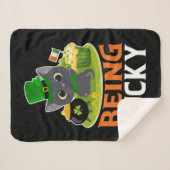 St. Patrick's Day ist glücklich Sherpadecke (Vorderseite (Horizontal))