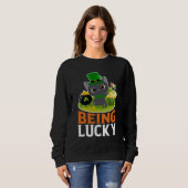St. Patrick's Day ist glücklich Sweatshirt (Vorne ganz)
