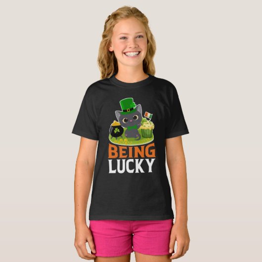 St. Patrick's Day ist glücklich T-Shirt (Vorne ganz)