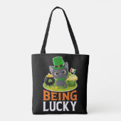 St. Patrick's Day ist glücklich Tasche (Rückseite)