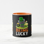 St. Patrick's Day ist glücklich Tasse (Zentrum)