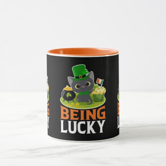 St. Patrick's Day ist glücklich Tasse (Zentrum)