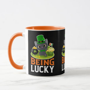 St. Patrick's Day ist glücklich Tasse