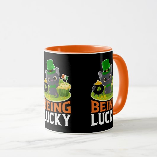 St. Patrick's Day ist glücklich Tasse (VorderseiteRechts)