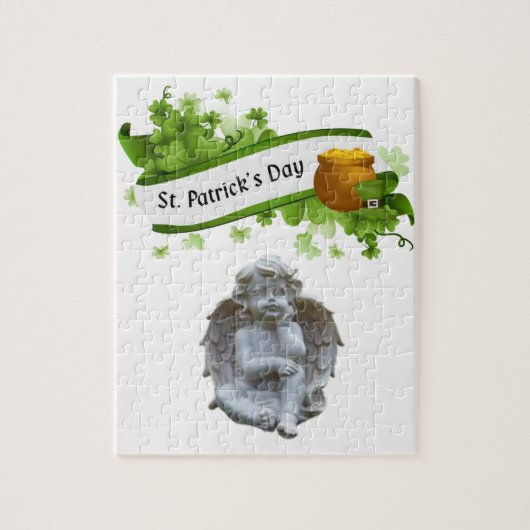 St. Patrick's Day Jigsaw Puzzle Angel (Vertikal)