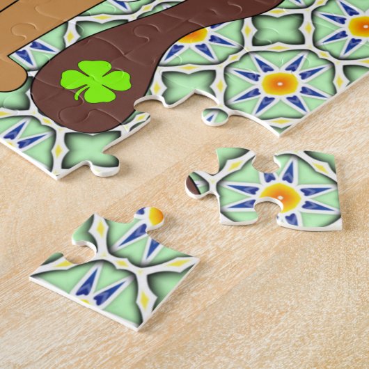 St. Patrick's Day Jigsaw Puzzle Dog (Seite)