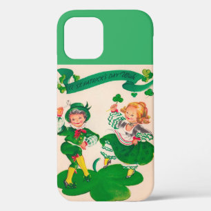 St. Patricks Day Junge & Mädchen, Vintage Case-Mate iPhone Hülle