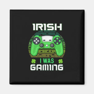 St Patricks Day Jungen Kinder Gamer Shamrock Irisc Magnet