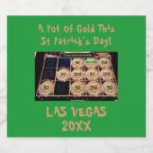 St Patrick's Day | Junggeselinnen-Abschied Las Veg Bierflaschenetikett (Einzelnes Label)