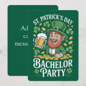 St. Patrick's Day Junggesellenabschied Karte (Vorne/Hinten)