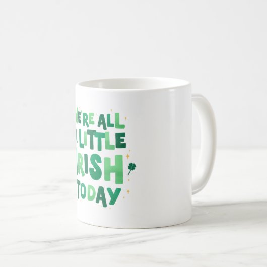 St. Patrick's Day Kaffeetasse (VorderseiteRechts)