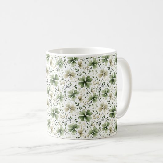 St. Patrick's Day Kaffeetasse (VorderseiteRechts)