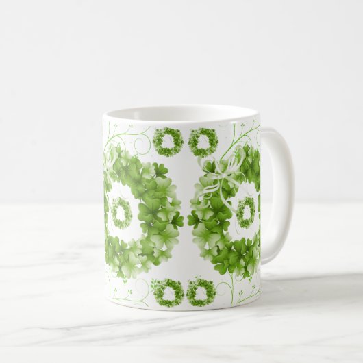 St. Patrick's Day Kaffeetasse (VorderseiteRechts)