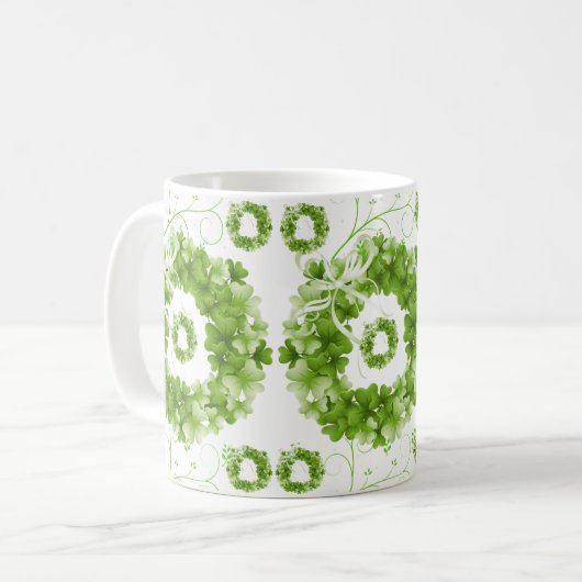 St. Patrick's Day Kaffeetasse (Vorderseite Links)