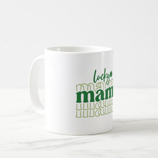 St. Patrick's Day Kaffeetasse (Vorderseite Links)