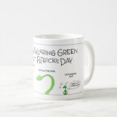 St. Patrick's Day Kaffeetasse (VorderseiteRechts)