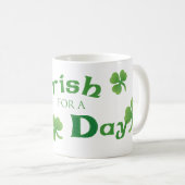 St. Patrick's Day Kaffeetasse (VorderseiteRechts)