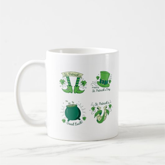 St. Patrick's Day Kaffeetasse (Links)