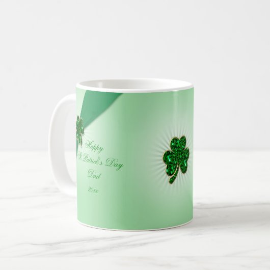 St. Patrick's Day Kaffeetasse (Vorderseite Links)
