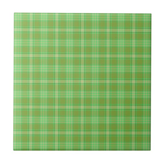 St. Patrick's Day Kariert Fliese (Vorderseite)