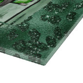 St. Patrick's Day Karierter Vintager Lkw Schneidebrett (Ecke)