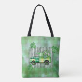 St. Patrick's Day Karierter Vintager Lkw Tasche (Rückseite)