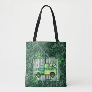 St. Patrick's Day Karierter Vintager Lkw Tasche