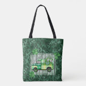 St. Patrick's Day Karierter Vintager Lkw Tasche (Rückseite)