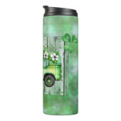 St. Patrick's Day Karierter Vintager Lkw Thermosbecher (Nach rechts gedreht)