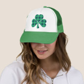 St. Patrick's Day | kariertes grünes Klee | Truckerkappe (Beispiel)