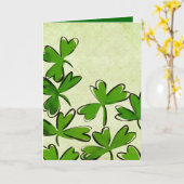 St Patricks Day Karte (Gelbe Blume)