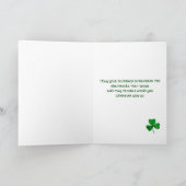 St. Patrick's Day Karte (Innenseite)