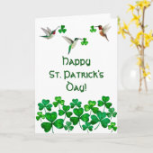 St. Patrick's Day Karte (Gelbe Blume)