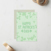 St. Patrick's Day Karte (Vorderseite/Rückseite Beispiel)