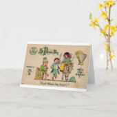 St. Patrick's Day Karte (Gelbe Blume)