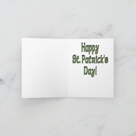St. Patrick's Day Karte (Innenseite)