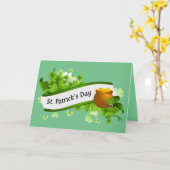 St. Patrick's Day Karte (Gelbe Blume)