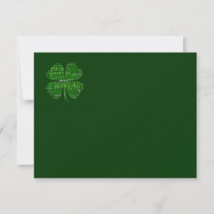 St. Patrick's Day Karte