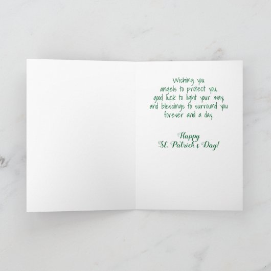St. Patrick's Day Karte (Innenseite)