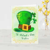 St. Patrick's Day Karte (Gelbe Blume)