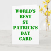 St. Patrick's Day Karte (Gelbe Blume)