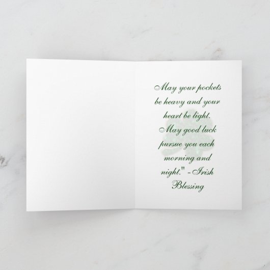 St. Patrick's Day Karte (Innenseite)